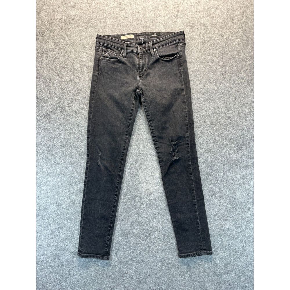 AG‎ Adriano Goldschmied Jeans Womens 26 Stevie Slim Straight Ankle Distressed